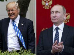 El presidente de EU, Donald Trump, conversará con el presidente ruso, Vladimir Putin. EFE / AP