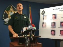 El alguacil de Pasco informó sobre los detalles de la operación y los detenidos. FACEBOOK / Pasco Sheriff's Office