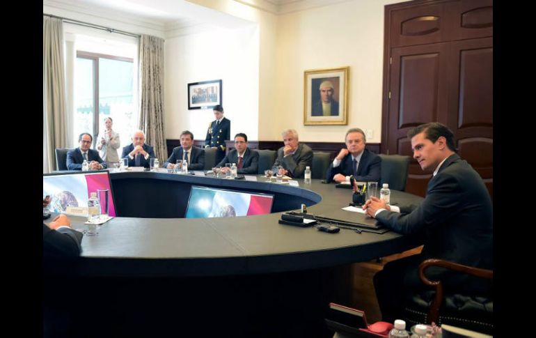 La reunión entre autoridades mexicanas y empresarios italianos se realió en Los Pinos. TWITTER / @PresidenciaMX