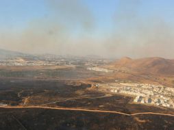 La noche del martes, Bomberos lograron poner fin al incendio que comenzó desde el pasado sábado. ESPECIAL / Protección Civil Tlajomulco