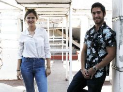 Sofía y Alejandro, vocalista y tecladista de la banda. EL INFORMADOR / A. Camacho