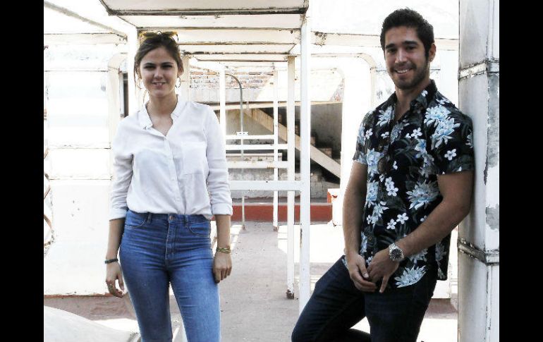 Sofía y Alejandro, vocalista y tecladista de la banda. EL INFORMADOR / A. Camacho