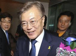 Moon confía en que los resultados oficiales de la votación no sean diferentes a las encuestas de salida. EFE / Yonhap