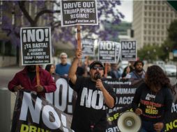 Protesta contra el despido de James Comey de la dirección del FBI en Los Ángeles. AFP / D. McNew