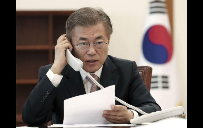 La conversación se produce en un momento marcado por el incremento de tensión en torno a Corea del Norte. AP / YONHAP