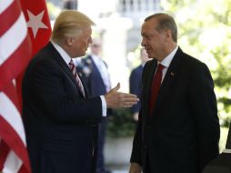 El presidente Trump recibe a su homólgo turco en la Casa Blanca este martes. AP / P. Martínez