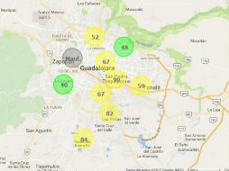 Gobierno de Jalisco pidió a la ciudadanía a mantenerse alerta ante las condiciones de la calidad del aire en la ZMG. ESPECIAL / siga.jalisco.gob.mx