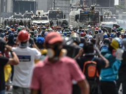 Las protestas en Venezuela atraviesan su octava semana. EFE / C. Hernández