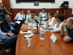 Imagen de la sesión de la Comisión de Justicia, presidida por Saúl Galindo Plazola. TWITTER / @LegislativoJal