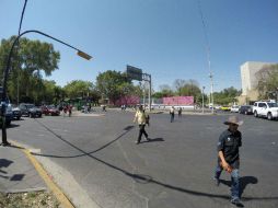 Calzada Independencia y 5 de febrero. En éste y otros puntos ampliarán las esquinas para acortar la distancia que cruce el peatón. EL INFORMADOR / A. Camacho