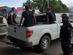 La Policía Estatal implementó un operativo de búsqueda de los presuntos delincuentes en la zona montañosa de Santa Inés. SUN /