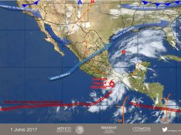 En el Atlántico se espera la formación de 11 ciclones tropicales con nombre, que es la cifra promedio, según la Conagua. TWITTER / @conagua_clima