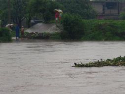 El agua superaba el metro de altura en las partes más bajas de la Quinta, Séptima, Octava y Novena Sección de Juchitán. EFE / P. Rasgado