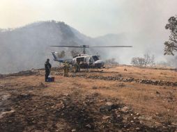 Además laboran el ''Halcón'' y ''Tláloc'', helicópteros que apoyan en el combate de incendios forestales. ESPECIAL /