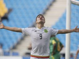 Ronaldo Cisneros. Fue el autor del gol que le dio a México el pase a los Cuartos de Final. MEXSPORT /