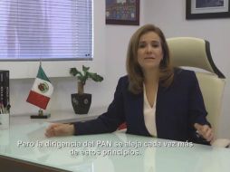''Basta de la política corrupta de trampas y moches. Basta de acuerdos a espaldas de los panistas y de la gente'', asentó. TWITTER / @Mzavalagc