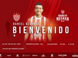 El ''Fideo'' Álvarez fue comprado de manera oficial por los hidrocálidos tras la salida de Atlas. TWITTER / @ClubNecaxa