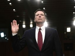 James Comey se presentó ayer ante el Comité de Inteligencia del Senado estadounidense. AFP / B. Smialowski