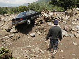 Debido a las fuertes lluvias del 10 de junio, los militares fueron arrastrados por una avalancha de lodo, piedras y ramas. EL INFORMADOR / ARCHIVO