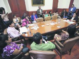 En busca de la presidencia del Itei, Mayra Mora, Natalia Mendoza, Cynthia Cantero  y Otoniel Varas se presentaron ayer ante diputados. EL INFORMADOR /