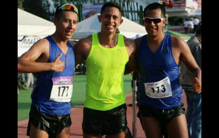 Los tres atletas ya habían dado la marca y en este evento ratificaron. ESPECIAL / http://www.com.org.mx