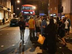 Una furgoneta arremetió contra los fieles que salían del Centro de Bienestar Musulmán. EFE / F. Arrizabalaga