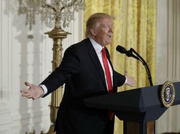 El trabajo de Donald Trump en la presidencia es aprobado por un 36%, en comparación con el 41% registrado en abril. AP / ARCHIVO