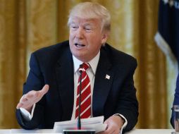 Donald Trump reiteró este jueves que construirá el muro en la frontera con México. AP / E. Vucci