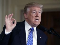 Trump insiste en la noción de que el testimonio que Comey ofreció semanas atrás ante un panel del Senado lo reivindicó. AP / E. Vucci
