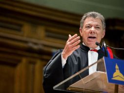 Santos reconoce que su país afronta todavía enormes desafíos, entre otros, garantizar una justicia transicional a las víctimas. EFE / F. Perez