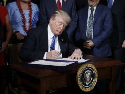 De no haber orden judicial contra el recurso respaldado por Donald Trump, debería entrar en vigor el 1 de septiembre. AP / E. Vucci