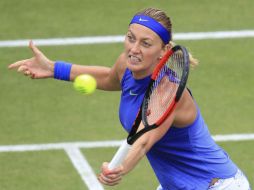 Independientemente de lo que ocurra en la final, Kvitova está fascinada por el progreso de su tenis. AP / M. Egerton