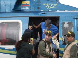 Rodrigo Londoño, alias ''Timochenko'', a su llegada al acto final de entrega de armas. AFP / R. Arboleda