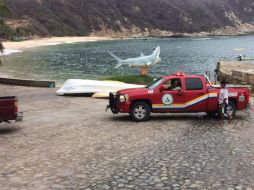 Personal de la UEPCyBJ realiza recorridos de supervisión por las zonas costeras y serranas del Estado para descartar daños. TWITTER / @PCJalisco