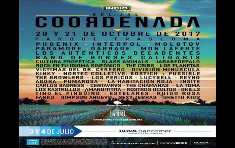 La preventa inicia el 3 y 4 de julio. ESPECIAL /