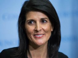 Haley recordó que su gobierno está revisando el acuerdo nuclear con Irán. AFP / ARCHIVO