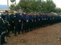 La SSP indicó que los policías, entre ellos el director, serán sometidos a distintas diligencias para deslindar responsabilidades. TWITTER / @MICHOACANSSP