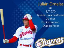'Ornelas batea zurdo y corre muy bien', dice Armando Navarro, presidente de los Charros, TWITTER / @charrosbeisbol