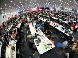 Imagen de Campus Party que se realiza en la Expo Guadalajara. NTX / J. Pazos