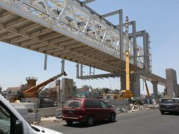 Obras en Juan Gil Preciado y Arco del Triunfo. El cierre en el lugar empezó a finales de 2014. EL INFORMADOR / ARCHIVO