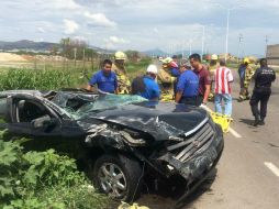 El accidente ocurrió a 400 metros de la carretera a Chapala. ESPECIAL /