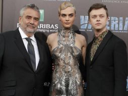 Los protagonistas junto con el cineasta, desfilarán por la alfombra roja de la premier este próximo miércoles 2 de agosto. TWITTER / @ValerianMovie