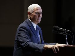Pence reafirmó a López el firme respaldo de la administración Trump con los venezolanos. AP / S. Applewhite