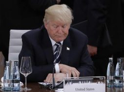Este día, Trump se encargó de resaltar a sus ''logros'' como líder de los Estados Unidos, antes de negar problemas en su grupo. AP / ARCHIVO