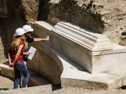 Han declarado el hallazgo como 'el más importante de los últimos decenios en Pompeya. EFE / C. Abbate