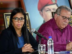 Rodríguez emitió sus comentarios al cierre de la primera sesión de la asamblea que reescribirá la Constitución de 1999. AFP / J. Barreto