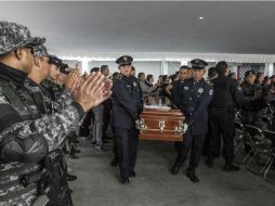 Homenaje a policías de Tlaquepaque caídos en febrero pasado. EL INFORMADOR / ARCHIVO