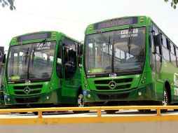 Así lucen los nuevos autobuses. Los de la ruta C06 A funcionan con diésel, los de la 703 con gas natural. EL INFORMADOR / M. Vargas