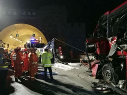 Se trata de uno de los accidentes de autobús más mortíferos de la última década. AP / Xinhua
