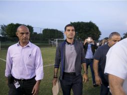 El  miércoles en el Atlas Colomos Rafael Márquez habló de su situación; de momento estará ausente del 11 inicial de los rojinegros. AP / R. Ruiz